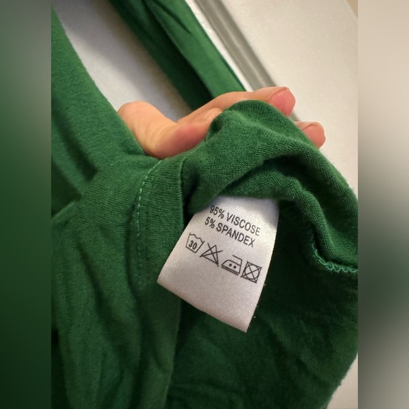 Panic - Turtleneck - viscose green top (size M) - Picture 5 of 5